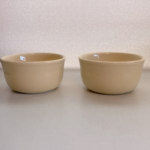2 pc Set Gusto Bowls Fiesta Yellow 1987